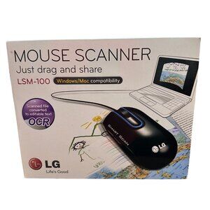 LSM-100 Mouse Scanner LG Smart Scan Windows PC Mac Compatible NWT